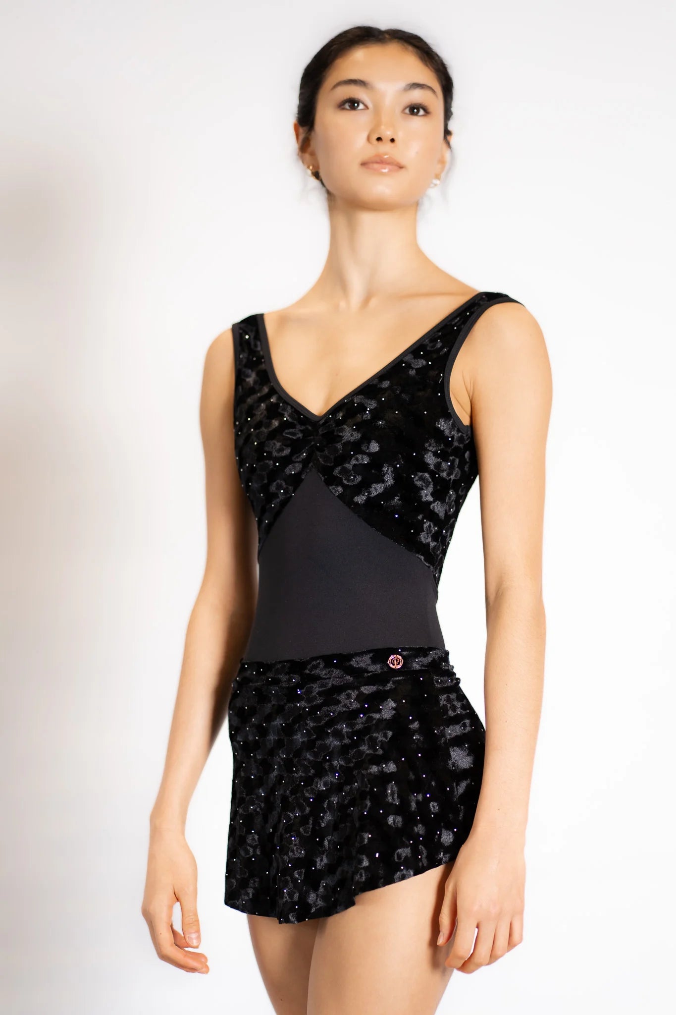 Violette Diamonte Ebony Leotard
