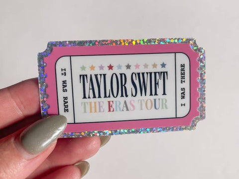 Taylor Swift Eras Tour Glitter Sticker