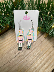 Nutcracker Iridescent Acrylic Earrings