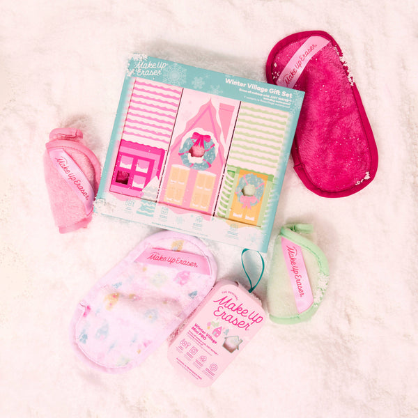 Winter Village 3pc Gift Set MakeUp Eraser