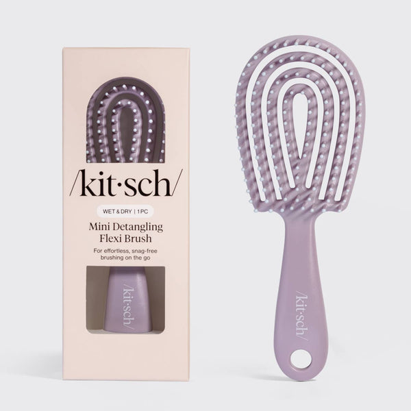 Mini Soft Violet Detangling Flexi Brush
