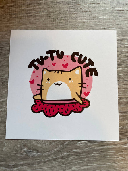 Tutu Cute Greeting Card