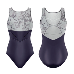 Blisse Purple Velvet Magnolia Leotard