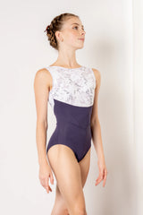 Blisse Purple Velvet Magnolia Leotard