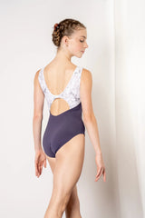 Blisse Purple Velvet Magnolia Leotard