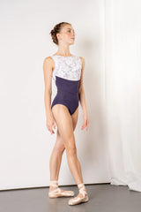 Blisse Purple Velvet Magnolia Leotard