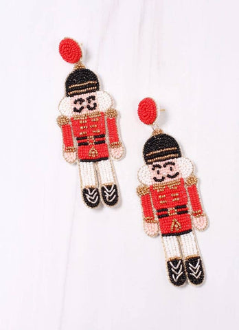 Nutcracker Earring Red