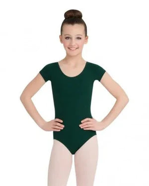 CC400C Short Sleeved Cotton Leotard