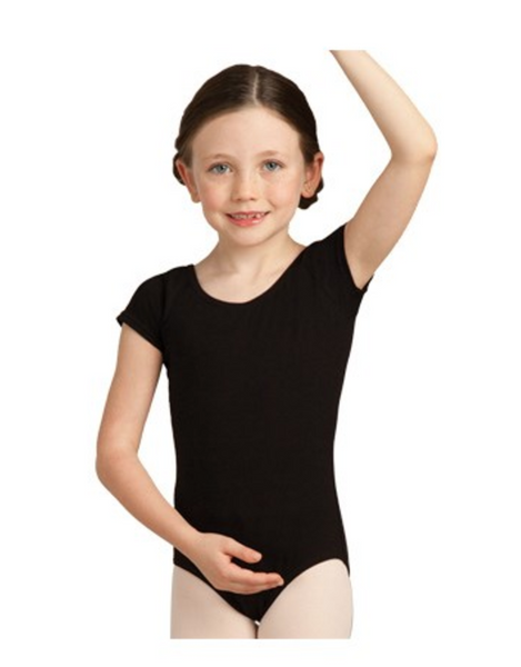 CC400C Short Sleeved Cotton Leotard