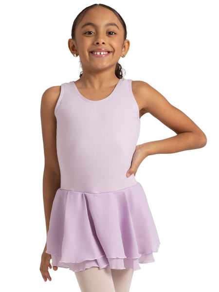 CC877C Double Layered Skirt Tank Dress