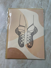 Dance Shoes Greeting Cards: Pointe Shoe: Pointe Shoe