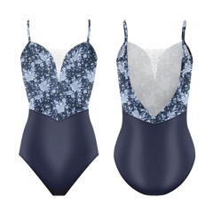 Demi Antoinette Blanc Inkwell Leotard