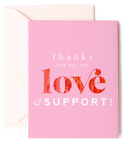 Thank You Love Greeting Card