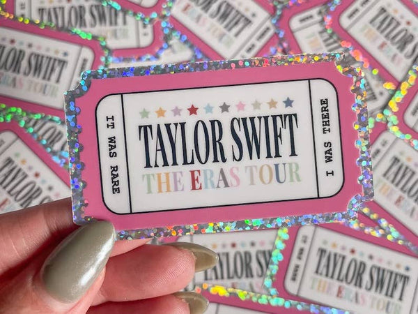 Taylor Swift Eras Tour Glitter Sticker