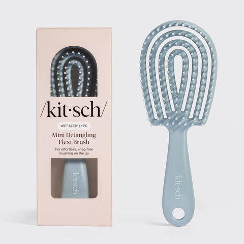 Mini Haze Blue Detangling Flexi Brush