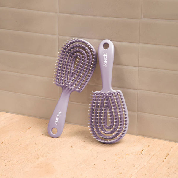 Mini Soft Violet Detangling Flexi Brush