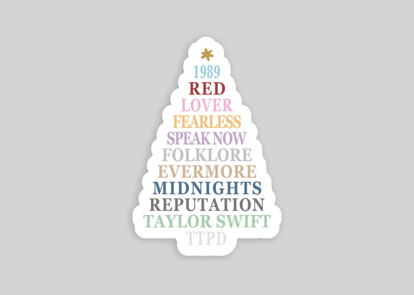 Swiftmas Tree Eras Sticker Taylor Swift Christmas Sticker