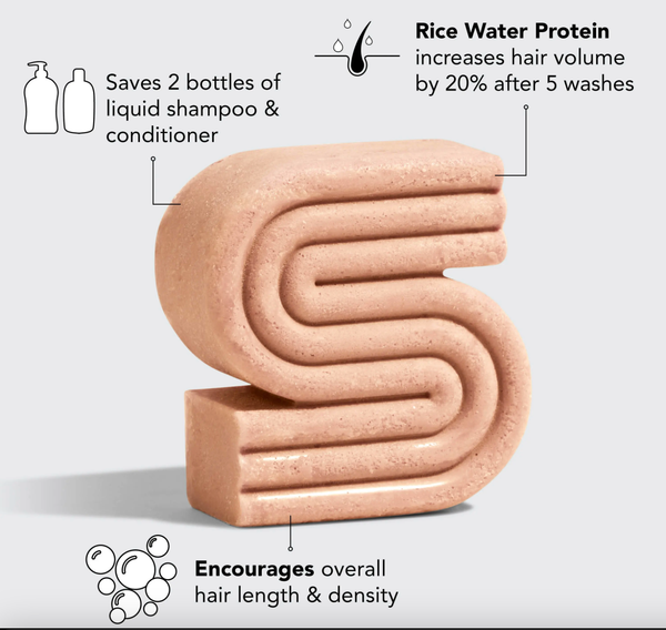 Rice Water Protein Shampoo Bar