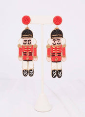 Nutcracker Earring Red