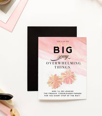 Big Scary Things Cheerleader Greeting Card