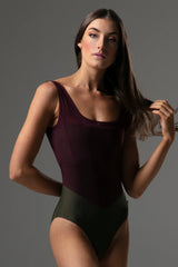 Sofia Leotard Moss Mulberry