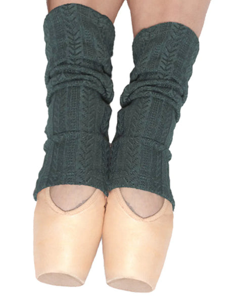 Stirrup Legwarmers Knit Forest