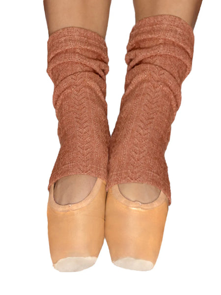 Stirrup Legwarmers Knit Sandstone