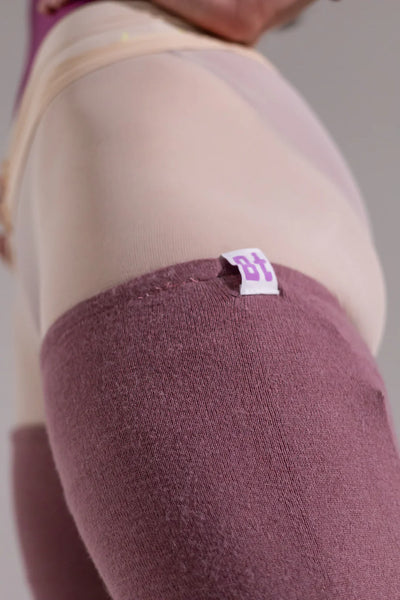 Long Legwarmers Purple Thistle