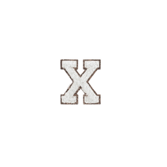 Rac n Roll Letter Patches - X