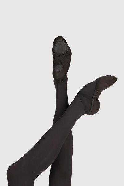 Vesta Split-sole Stretch Canvas Ballet Shoe Wear Moi (Black)