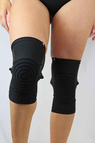 Long Spandex Vinyl/Mesh Dance Knee Pads
