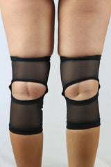 Long Spandex Vinyl/Mesh Dance Knee Pads