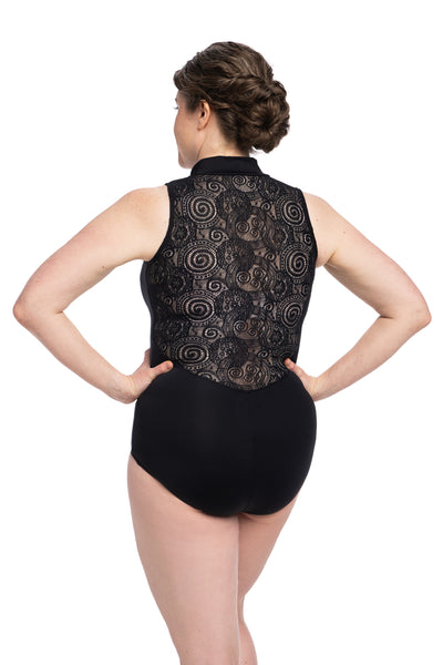 1062LL Zip Front with Lola Lace Leotard