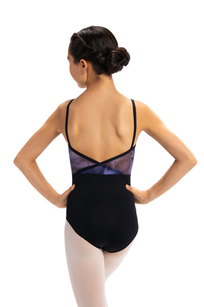 1126MI Girls Nora Leotard with Midnight Ink Print