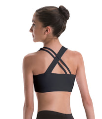 3034L Cross Back Bra Top Silkskyn Crop Top