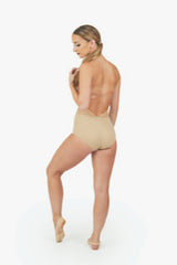 3765L Deep Plunge Front Low Back Camisole Underbodysuit