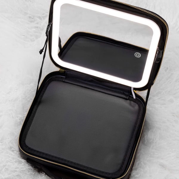 Cosmetic Bag with LED Mirror