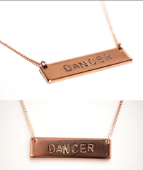 Dancer - Bar Necklace