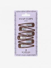 BH1514 Snap Clips Dark Brown