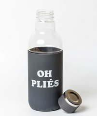 Oh Pliés - Water Bottle with Silicone Sleeve