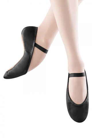 212C Lily (WHT) Leather Ballet Slipper