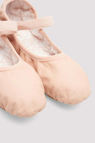 212C Lily (WHT) Leather Ballet Slipper
