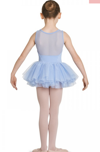 M456C Velvet Mesh Back Tutu Leotard