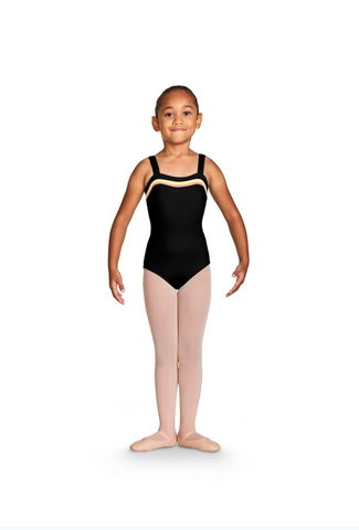 CL8797 Gelato Strip Neck Cami Leotard