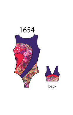 1654G Open Back Leotard