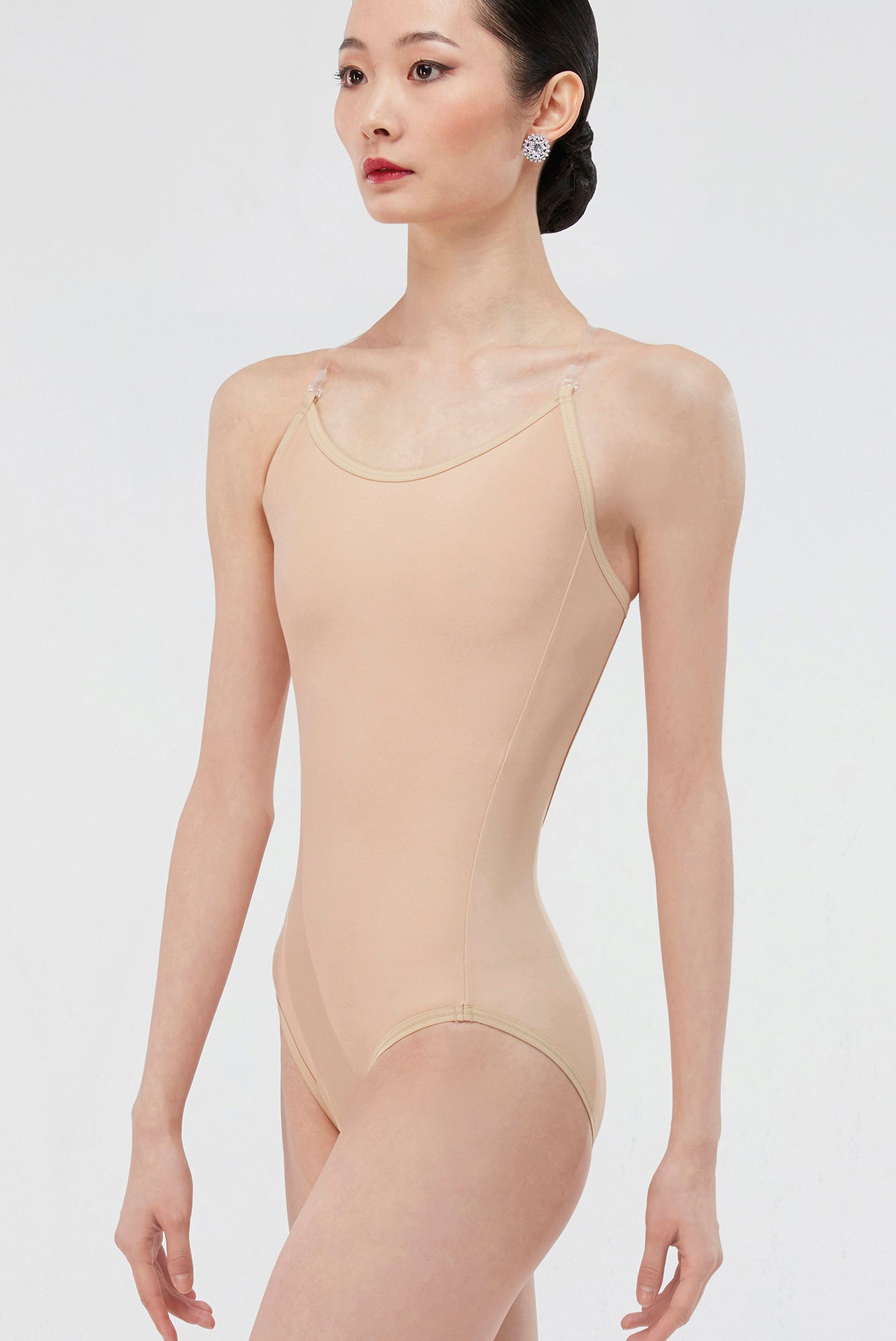 Girls' Dance Underwear Training Sports Performance Under Clothes Invisible  Under Bodysuit Nude Seamless Camisole One-piece