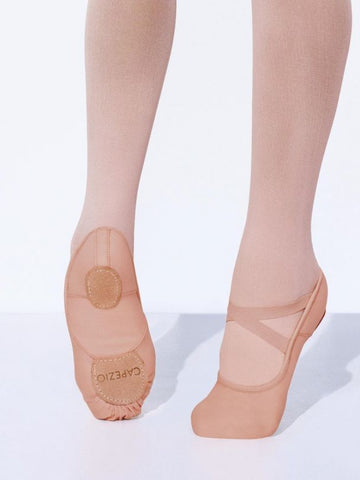 S0205G Dansoft (WHT) Leather Ballet Slipper